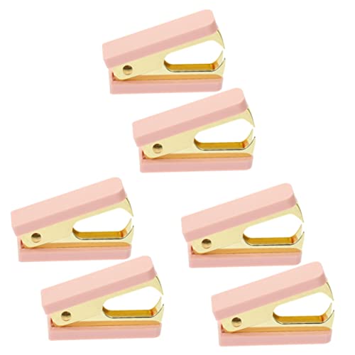 DOITOOL 3 Sätze Klammer Schulbedarf Werkzeug Zum Entfernen Von Heftern Schreibtisch Tacker Grundnahrungsnadelentferner Tragbar Staple Remover Tool Home Metall Rosa 2 Stücke * 3 von DOITOOL