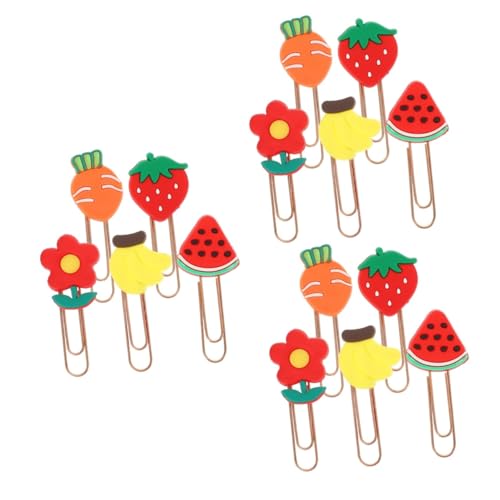 DOITOOL 3 Sätze Kreative Büroklammern Dekorative Papierclips Für Schule Und Büro Vielseitig Einsetzbar Starke Haltekraft Leicht Und Tragbar Für Papierorganisation 20 Stück * 3 von DOITOOL