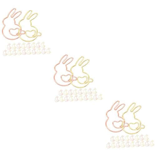 DOITOOL 3 Sätze Kreative Cartoon Büroklammern Tierische Markierungsclips Für Schule Und Büro Niedliche Farbige Clips Für Effektive Organisation Von Dokumenten Goldene Und 20 Stück * 3 von DOITOOL