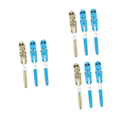 DOITOOL 3 Sätze Kürbis -skelettstift Süßer Stift Uv Schlank Halloween -dekorationen Realistisch Halloween-party-kugelschreiber Halloween-kugelschreiber Plastik 3 Stück * 3 von DOITOOL