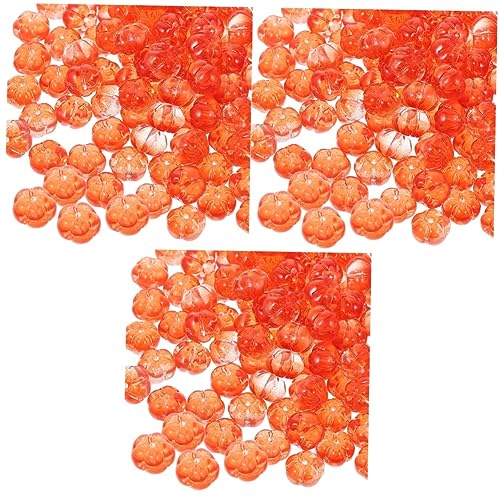 DOITOOL 3 Sätze Kürbisform Lose Perlen Für Diy Schmuck Abstandshalter Hochwertigem Material Für Feste Und Kreative Projekte Hautfreundlich Und Langlebig 100 Stück * 3 von DOITOOL