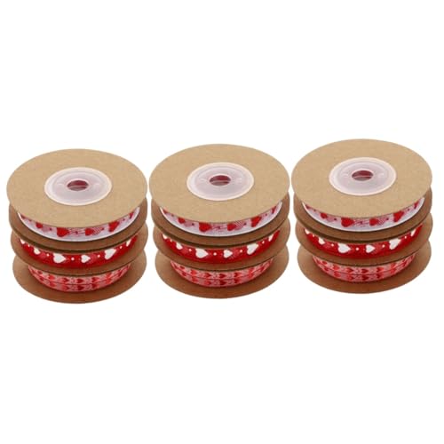 DOITOOL 3 Sätze Liebe Gedrucktes Weben Rote Und Grüne Bänder Pastell Rosa Schleife Wanddekoration Bedrucktes Band Valentinstagsband Herzbandbesatz Polyester 4 Rollen * 3 DOITOOL 3 Sätze Liebe Gedrucktes Weben Rote Und Grüne Bänder Pastell Rosa Schleife Wanddekoration Bedrucktes Band Valentinstagsband Herzbandbesatz Polyester 4 Rollen * 3 von DOITOOL