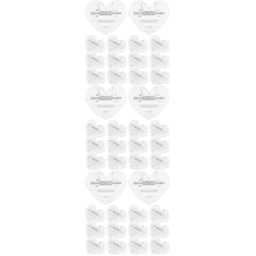 DOITOOL 3 Sätze Liebesclip Transparente Fotoclips Geformt Herzen Fotoclips in Herzform Kleine Fotoklammern Kleine Bildausschnitte Herzformclip Herzförmige Büroklammer Abs 15 Stücke * 3 von DOITOOL