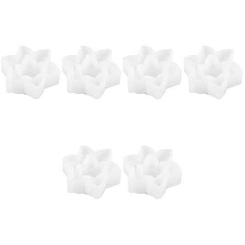 DOITOOL 3 Sätze Lotusblüten Silikonform Für Diy Handwerksprojekte Wiederverwendbare Gießform Für Tischdekoration Fadenfest Waschbar Und Einfach Zu Reinigen Für Kreative 2 Stücke * 3 von DOITOOL