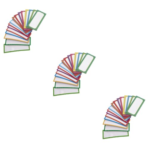 DOITOOL 3 Sätze Magnetische Namensschilder Set Farben Wiederverwendbare Beschreibbare Etiketten Für Whiteboards Kühlschränke Und Für Klassenzimmer Und Organisation 16 Stück * 3 von DOITOOL