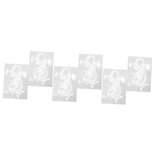 DOITOOL 3 Sätze Malschablonen Für Drachen Malvorlagen Wiederverwendbare Schablonen Für Kunstprojekte Fördert Die Motorischen Fähigkeiten Fantasie Für Verschiedene Maltechniken 2 Stücke * 3 DOITOOL 3 Sätze Malschablonen Für Drachen Malvorlagen Wiederverwendbare Schablonen Für Kunstprojekte Fördert Die Motorischen Fähigkeiten Fantasie Für Verschiedene Maltechniken 2 Stücke * 3 von DOITOOL