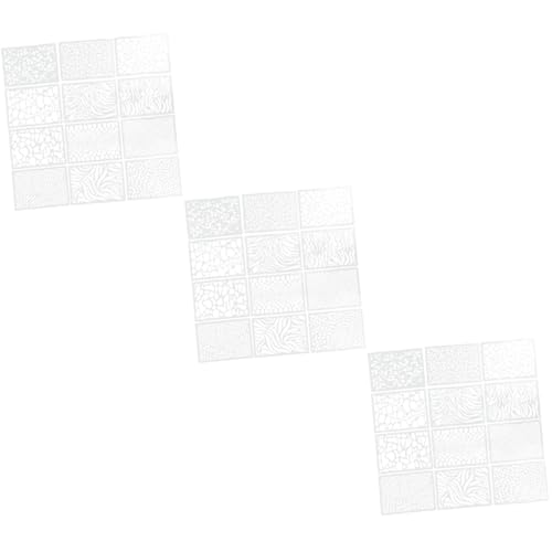 DOITOOL 3 Sätze Malschablonen Zum Basteln Geometrische Schablonen Zum Zeichnen Textur Bastelschablone Leopardenfell Schablone Schablonen Zum Malen Vorlagen Zum Malen 12 Stück * 3 von DOITOOL