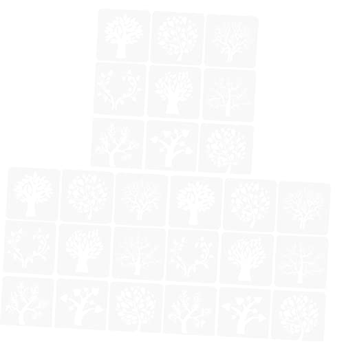 DOITOOL 3 Sätze Malvorlage Hallo Schablone Malerei Und Zeichnung Für Herstellung Das Haustier Weiß 9 Stück * 3 von DOITOOL