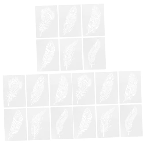 DOITOOL 3 Sätze Malvorlage Malschablonen Wand Schablone Für Handwerk Und Groß Schablonensprühfarbe Hohlschablone Mit Federmuster Federmuster-schablonen Das Haustier 6 Stück * 3 DOITOOL 3 Sätze Malvorlage Malschablonen Wand Schablone Für Handwerk Und Groß Schablonensprühfarbe Hohlschablone Mit Federmuster Federmuster-schablonen Das Haustier 6 Stück * 3 von DOITOOL