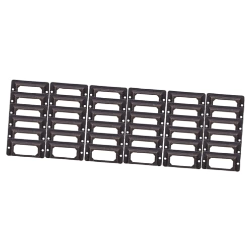 DOITOOL 3 Sätze Metall Etikettenhalter Retro Schubladenrahmen Vintage Etikettenrahmen Für Schränke Dekorative Aufbewahrungslösungen Für Zuhause 12 Stücke * 3 von DOITOOL