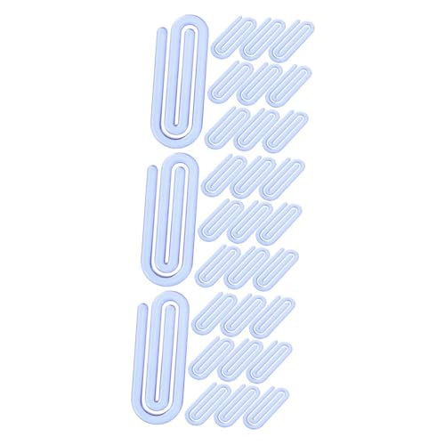 DOITOOL 3 Sätze Mini Papierclips Dekorative Praktische Büroklammern Für Dokumente Notizen Fotos Für Schule Büro Und Zuhause 60 Stück * 3 von DOITOOL
