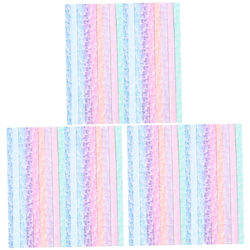 DOITOOL 3 Sätze Nachtleuchtende Origami Stern Faltpapiere Für Diy Bastelprojekte Farben Zufällig Pro Farbe Luminous Star Paper Für Kreative Bastelideen 200 Stück * 3 von DOITOOL