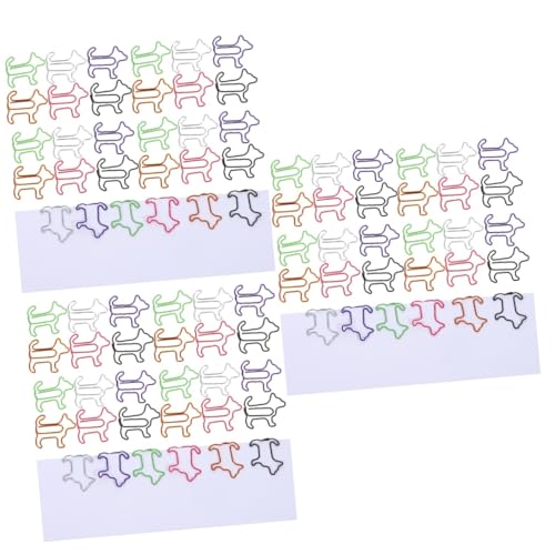 DOITOOL 3 Sätze Niedliche Hund Papierclips Büroklammern Für Schule Und Büro Praktische Und Dekorative Aktenklammern Hundedesign Für Dokumente Und Fotos 60 Stück * 3 von DOITOOL