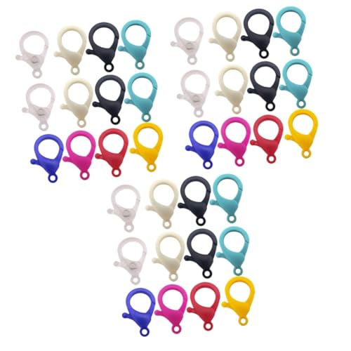 DOITOOL 3 Sätze Schlüsselanhänger Karabiner Verschlüsse Groß Verschlussclip Zubehör Bastelzeug The Craft Keyring Keychain Klauenverschluss Aus Kunststoff Lanyard-haken Plastik 40 Stück * 3 von DOITOOL