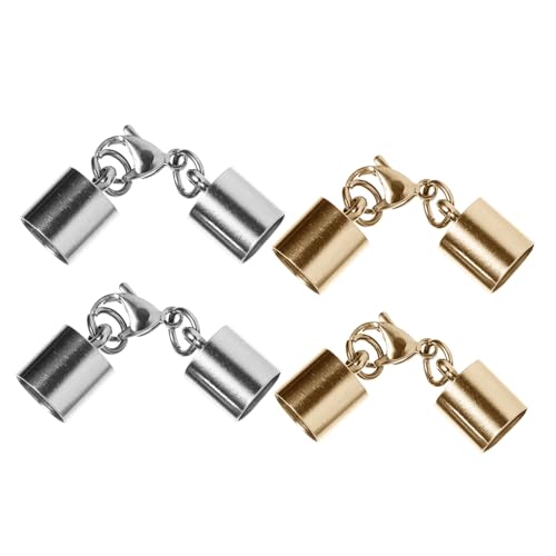 DOITOOL 3 Sätze Schnalle Aus Lederband Armbandverschlüsse Halsketten Armaturen Schmuckherstellung Schmuck Machen Karabinerverschluss Teile Handgefertigter Karabinerverschluss 4 Stück * 3 von DOITOOL