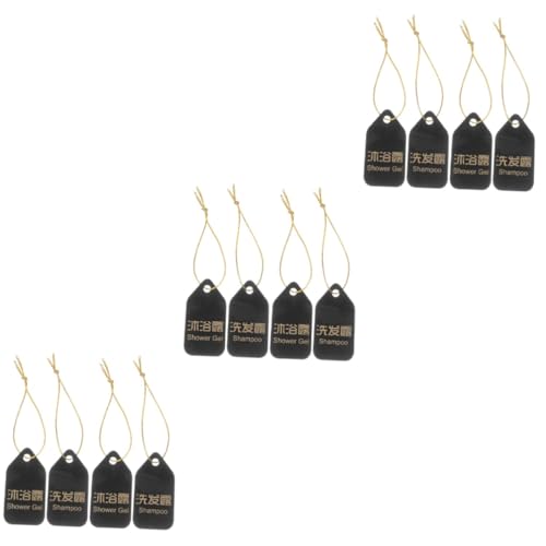 DOITOOL 3 Sätze Shampoo und Duschgel Tags Badezimmerzubehör für Etiketten Toilettenartikel Badezimmer-Etikett Badezimmer-Tags Shampoo-Spender-Tag Shampoo-Etikett Duschgel-Tags Acryl von DOITOOL