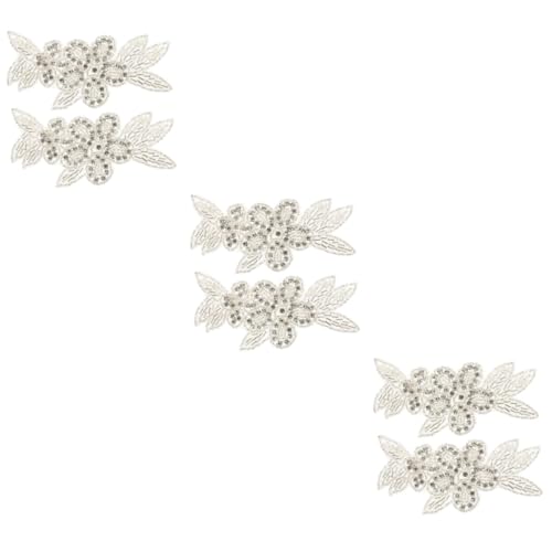 DOITOOL 3 Sätze Strass Patches Zum Aufnähen Funkelnde Applikationen Für Kleidung Hochzeitskleider Und Diy Accessoires Vielseitig Einsetzbar 2 Stücke * 3 von DOITOOL