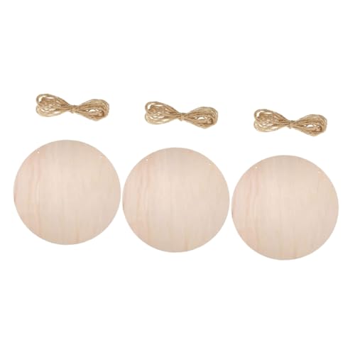DOITOOL 3 Sätze Stücke Dekoration aus Holzspänen holzdeko Holzanhänger unvollendet Scheibe Schlüsseldekoration klein runden holzhandwerk Holzausschnitte Holz-Tags Holz Anhänger Hanfseil DOITOOL 3 Sätze Stücke Dekoration aus Holzspänen holzdeko Holzanhänger unvollendet Scheibe Schlüsseldekoration klein runden holzhandwerk Holzausschnitte Holz-Tags Holz Anhänger Hanfseil von DOITOOL