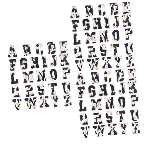 DOITOOL 3 Sätze Teiliges Aufbügelbare Buchstaben Patches Für Kleidung Diy Buchstaben Aufnäher Zum Reparieren Und Dekorieren Von Textilien Für Kreative Bastelprojekte 26 Stücke * 3 von DOITOOL