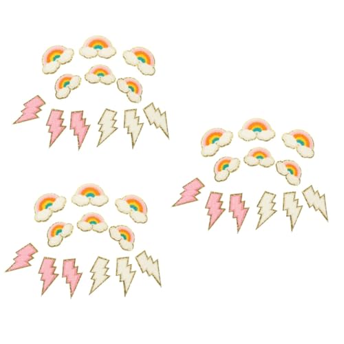 DOITOOL 3 Sätze Teiliges Diy Kleidung Patches Bunte Applikationen Für Kreative Reparaturen Und Dekoration Von Kleidung Zum Aufbügeln Und Verschönern Von Textilien 12 Stück * 3 DOITOOL 3 Sätze Teiliges Diy Kleidung Patches Bunte Applikationen Für Kreative Reparaturen Und Dekoration Von Kleidung Zum Aufbügeln Und Verschönern Von Textilien 12 Stück * 3 von DOITOOL