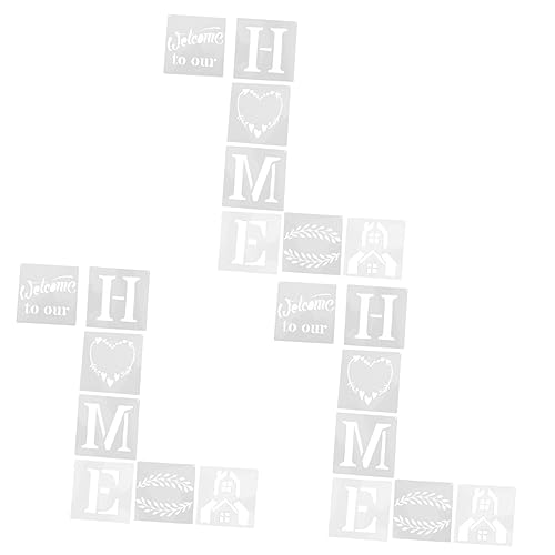 DOITOOL 3 Sätze Teiliges Diy Schablonen Für Kreative Malprojekte Mit Home Wiederverwendbare Pet Schablonen Für Wände Stoffe Und Mehr 7 Stücke * 3 von DOITOOL