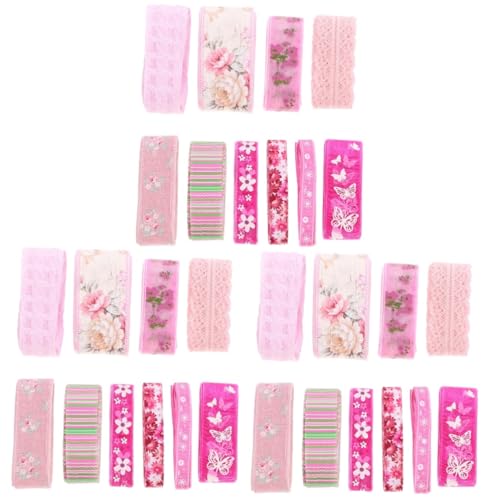 DOITOOL 3 Sätze Teiliges Geschenkband Mehrfarbiges Blumenmuster Vielseitig Einsetzbares Dekoband Für Bastelprojekte Für Hochzeiten Partys Und 10 Stück * 3 von DOITOOL