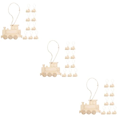 DOITOOL 3 Sätze Teiliges Holz Zug Anhänger Diy Holzverzierungen Unlackierte Holzscheiben Für Bastelprojekte Dekoration Für Hochzeiten Geburtstagsfeiern Und Weihnachten 10 Stück * 3 DOITOOL 3 Sätze Teiliges Holz Zug Anhänger Diy Holzverzierungen Unlackierte Holzscheiben Für Bastelprojekte Dekoration Für Hochzeiten Geburtstagsfeiern Und Weihnachten 10 Stück * 3 von DOITOOL