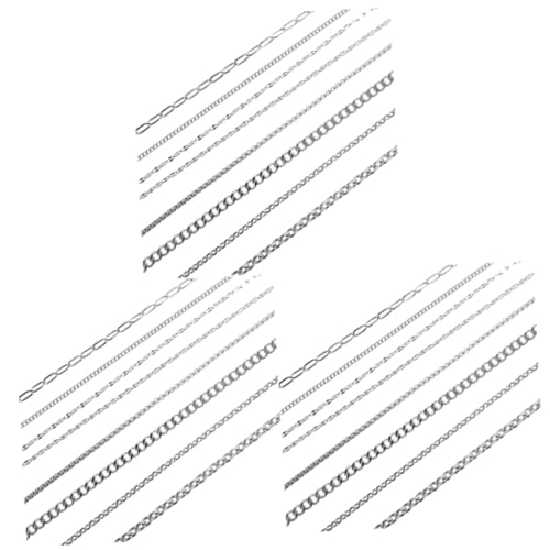 DOITOOL 3 Sätze Teiliges Kette Für Diy Schmuckherstellung Armbänder Anhänger Und Mehr Leicht Und Langlebig Für Projekte Und Designs 8 Stücke * 3 von DOITOOL