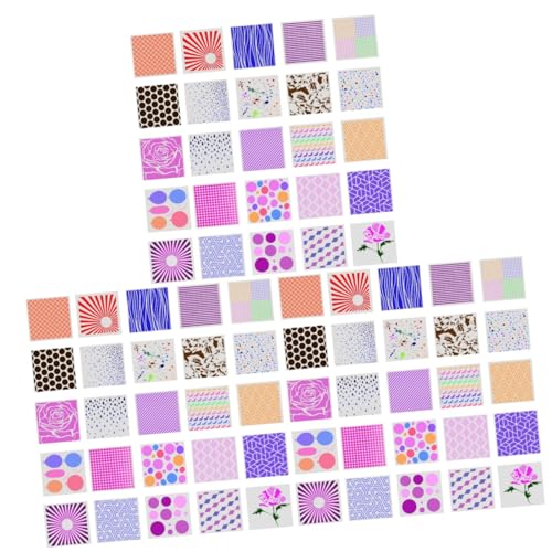 DOITOOL 3 Sätze Teiliges Malvorlagen Schablonen Für Diy Verschiedene Muster Für Scrapbooking Und Schulprojekte Zufälliger Stil 20 Stück * 3 von DOITOOL