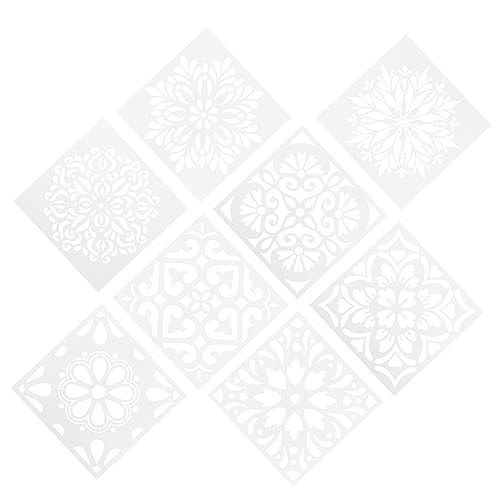 DOITOOL 3 Sätze Teiliges Mandala Malvorlagen Für Kreative Graffiti Schablonen Für Jungen Und Mädchen Robustem Verschiedene Designs Für Unvergessliche Malerlebnisse 8 Stück * 3 von DOITOOL
