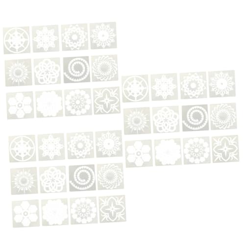 DOITOOL 3 Sätze Teiliges Mandala Schablonen Set Wiederverwendbare Zeichenschablonen Für Kreative Malprojekte Kunstvolle Diy Dekorationen Und Bastelarbeiten 12 Stück * 3 von DOITOOL