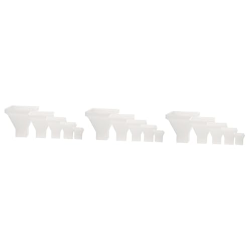 DOITOOL 3 Sätze Teiliges Pyramidensilikonformen Flexible Gießform Für Diy Epoxidharz Handwerke Für Bastelprojekte Und Einzigartige Dekorationen 5 Stücke * 3 von DOITOOL