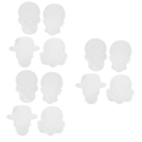 DOITOOL 3 Sätze Teiliges Silikonuntersetzer Mold Diy Skull Untersetzer Gießform Für Teetassen Und Getränke Multifunktionale Silikonform Für Kreative Bastelprojekte 4 Stück * 3 von DOITOOL