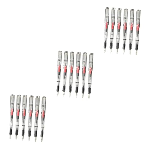 DOITOOL 3 Sätze Teiliges Tintenabsorber Füllfederhalter Vielseitiger Transparenter Tintenfüller Mit Entenmund Für Kalligraphie Zeichnen Und Schreiben Tragbar Und Langlebig Für 6 Stücke * 3 von DOITOOL