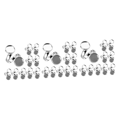 DOITOOL 3 Sätze Teiliges Verstellbare Ringrohlinge Kupfer Für Schmuckherstellung Diy Ring Basen Mit Glatter Oberfläche Für Projekte Und Personalisierte 10 Stück * 3 von DOITOOL