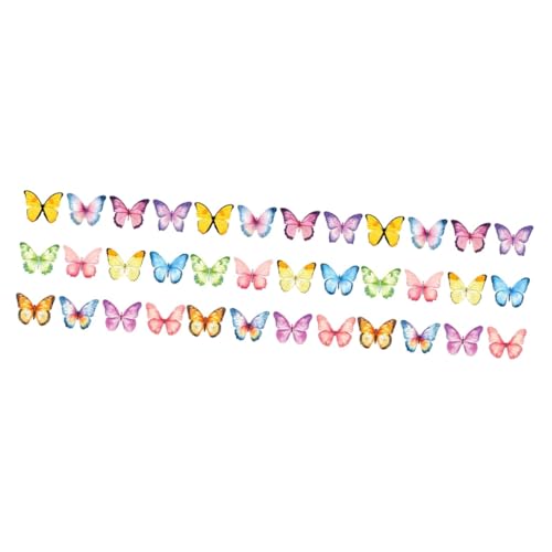 DOITOOL 3 Sätze Teiliges Wasserfarbene Schmetterling Haftnotizen Kompakte Notizblöcke Für Büro Und Zuhause Wiederverwendbar Für Erinnerungen Und To Do Listen 12 Stücke * 3 von DOITOOL