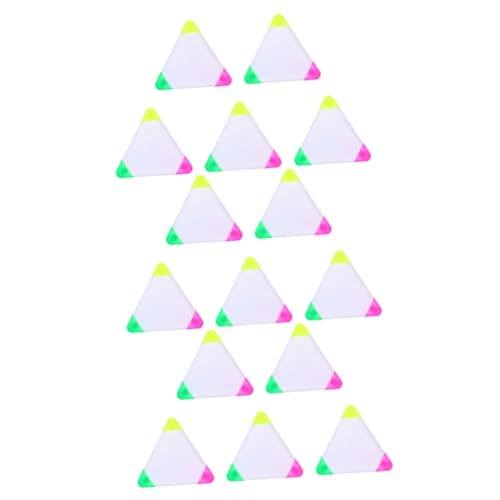 DOITOOL 3 Sätze Textmarker Dreieckmarker Fluoreszierende Zeichenstifte Fluoreszierender Farbstift Hervorheben Schreibstifte Fluoreszierender Markierungsstift Marker Dreieck 5 Stück * 3 von DOITOOL