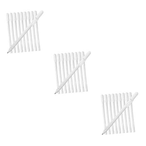 DOITOOL 3 Sätze Textmarker Weißer Permanentmarker Tinte Whiteboard Weißer Stift Planke Grafische Markierungen Weißes Brett Dauerhaft Weißes Gel Hosenmarkierungen Plastik 10 Stück * 3 von DOITOOL