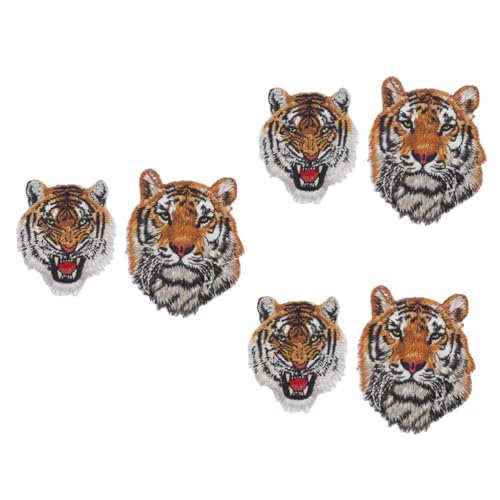 DOITOOL 3 Sätze Tiger Design Stoffpatches Aufbügelbare Tiger Stickerei Patches Für Kleidung Taschen Und Accessoires Zum Dekorieren Und Reparieren 2 Stück * 3 DOITOOL 3 Sätze Tiger Design Stoffpatches Aufbügelbare Tiger Stickerei Patches Für Kleidung Taschen Und Accessoires Zum Dekorieren Und Reparieren 2 Stück * 3 von DOITOOL