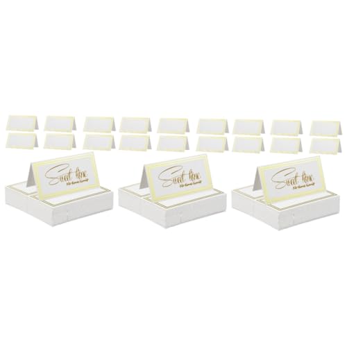 DOITOOL 3 Sätze Tischkarten Mit Bronziertem Design Elegante Namenskarten Für Hochzeiten Und Dinnerpartys Hochwertige Tischdekoration 60 Stück * 3 DOITOOL 3 Sätze Tischkarten Mit Bronziertem Design Elegante Namenskarten Für Hochzeiten Und Dinnerpartys Hochwertige Tischdekoration 60 Stück * 3 von DOITOOL