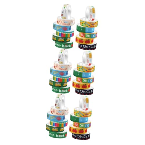 DOITOOL 3 Sätze Transparente Washi Tapes Dekorative Klebebänder Für Diy Planer Scrapbooking Schulbedarf Mehrzweck Klebebänder Mit Cartoon Motiven Einfach Zu Verwenden 12 Rollen * 3 DOITOOL 3 Sätze Transparente Washi Tapes Dekorative Klebebänder Für Diy Planer Scrapbooking Schulbedarf Mehrzweck Klebebänder Mit Cartoon Motiven Einfach Zu Verwenden 12 Rollen * 3 von DOITOOL