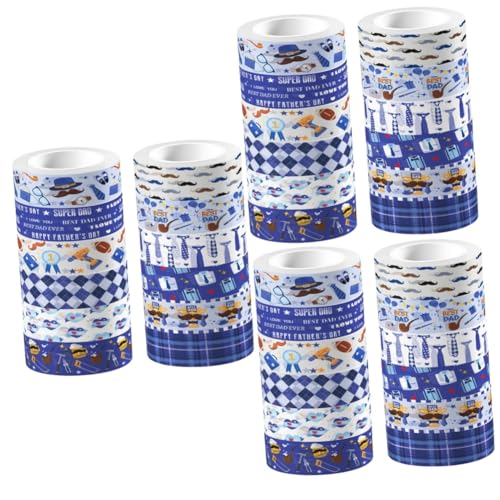 DOITOOL 3 Sätze Transparentes Rollenband Vatertagebuch Basteln Dekoratives Süßes Papa Scrapbook Tape Bastelband Scrapbooking Zubehör Washi Tapes DIY Tape Sticker 12 Rollen * 3 DOITOOL 3 Sätze Transparentes Rollenband Vatertagebuch Basteln Dekoratives Süßes Papa Scrapbook Tape Bastelband Scrapbooking Zubehör Washi Tapes DIY Tape Sticker 12 Rollen * 3 von DOITOOL