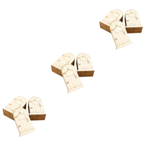 DOITOOL 3 Sätze Türen Handwerk Dekorationen Unbemalt Plaque Tür Holz Khaki 50 Stück * 3 DOITOOL 3 Sätze Türen Handwerk Dekorationen Unbemalt Plaque Tür Holz Khaki 50 Stück * 3 von DOITOOL
