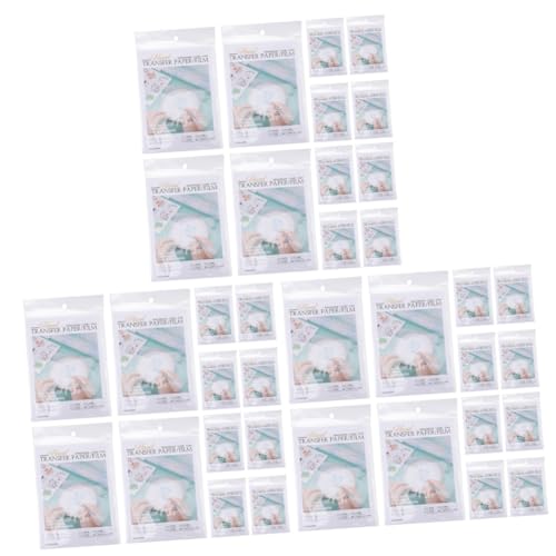 DOITOOL 3 Sätze Übertragen Sie Papier Wasserlöslicher Film Stoff Für Wasserlösliches Stickpapier Handarbeit Sticken Waschbar Stick- Und Stickpapier Abwaschen Stickstabilisator Pva Weiß von DOITOOL