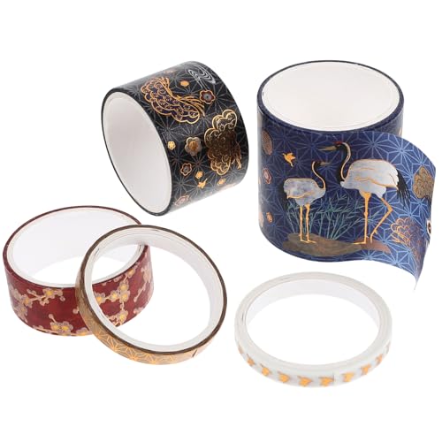 DOITOOL 3 Sätze Vintage Washi Tape Für Scrapbooking Diy Und Geschenksverpackungen Dekoratives Klebeband Mit Zufälligen Mustern Für Notizbücher Und Handbücher 5 Stück * 3 von DOITOOL