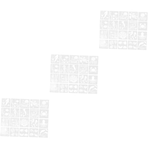 DOITOOL 3 Sätze Wand Malschablonen Für Meerestier Motive Wiederverwendbare Diy Schablonen Für Malerei Für Home Decor Und Bastelprojekte 20 Blätter * 3 von DOITOOL