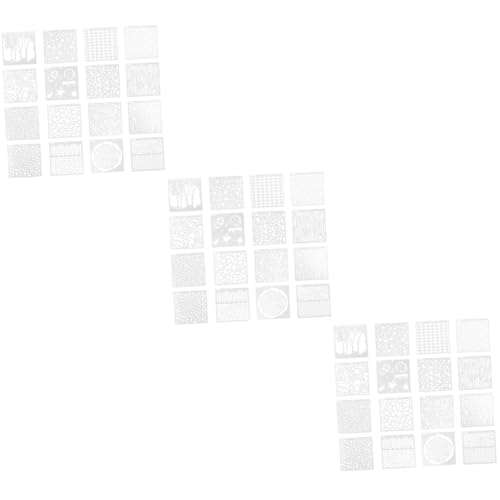 DOITOOL 3 Sätze Wand Schablonen Wiederverwendbaren Kunststoff Schablonen Für Diy Malerei Und Projekte Zur Dekoration Von Wänden Und Festen 16 Blätter * 3 von DOITOOL