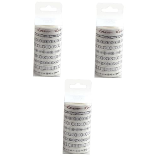 DOITOOL 3 Sätze Washi Tape Set Teilig Diy Dekoratives Klebeband Für Scrapbooking Journaling Und Bastelprojekte Hochwertiges Leicht Abziehbares Papierband Ohne Rückstände 9 Stück * 3 von DOITOOL