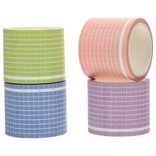 DOITOOL 3 Sätze Washi Tapes Dekorative Klebebänder Kariertes Design Für Diy Planer Scrapbooking Und Bastelprojekte Zufällige Farben Für Notizbücher Und 4 Stück * 3 von DOITOOL