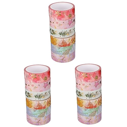 DOITOOL 3 Sätze Washi-tape Wickelband Empfindlich Sammelalbum Für Zeitschrift Party Decoration Party Dekoration Washi+-+tape Geschenkdeko Fotoalbumband Diy Klebeband Papier 6 Rollen * 3 von DOITOOL